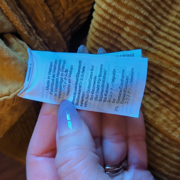 Madewell slim Emmett wide leg crop corduroy pants - Picture 6 of 7